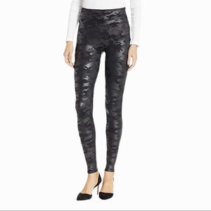 Spanx Faux Leather Camo Leggings